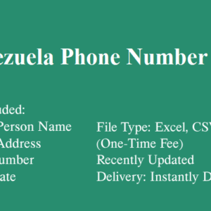 Venezuela phone number database