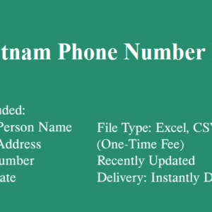 Vietnam phone number database