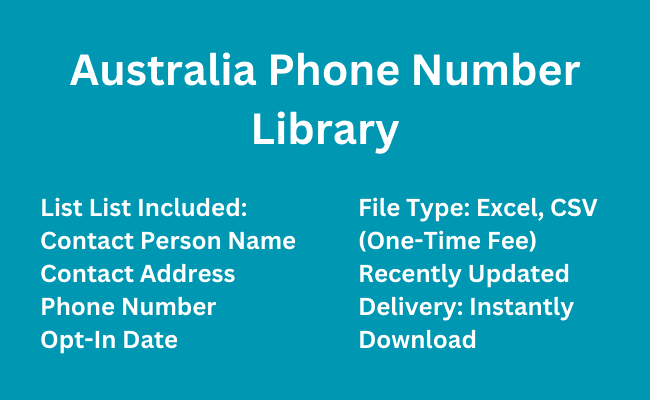 Australia phone number library