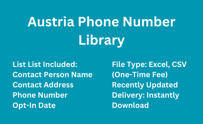 Austria Phone Number Library