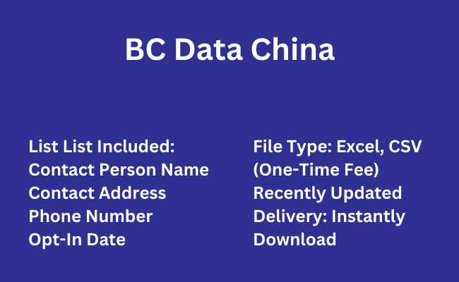 BC Data China