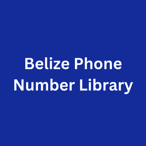 Belize Phone Number Library