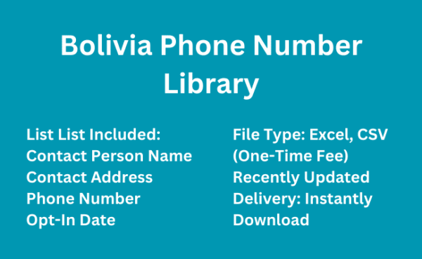 Bolivia phone number library