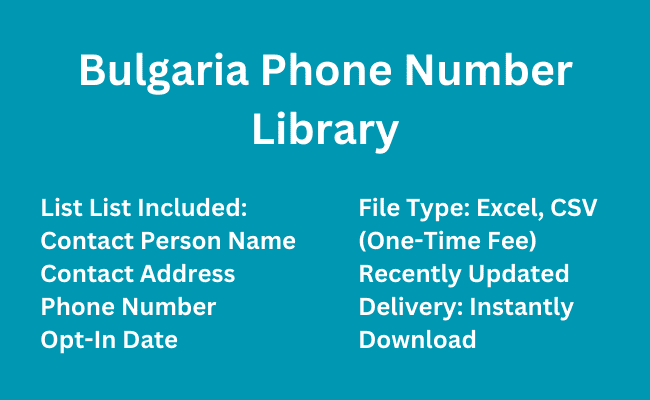 Bulgaria Phone Number Library