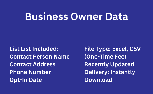 Business Owner Data