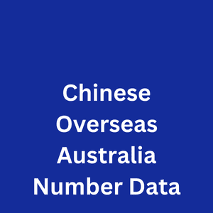 Chinese Overseas Australia Number Data