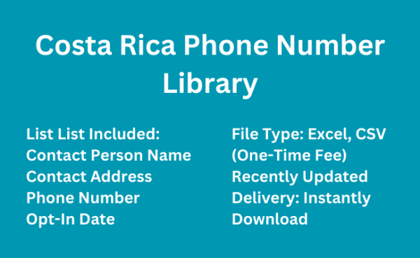 Costa Rica phone number library