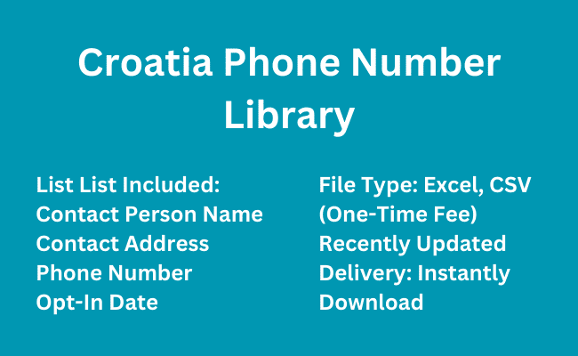 Croatia Phone Number Library