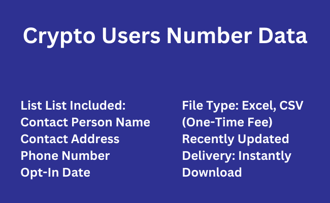 Crypto Users Number Data