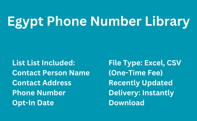 Egypt Phone Number Library