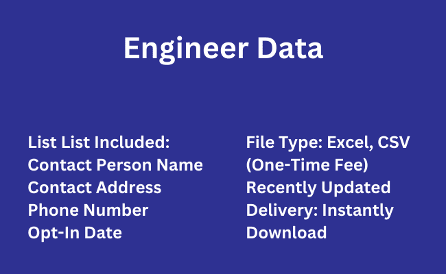 Engineer data