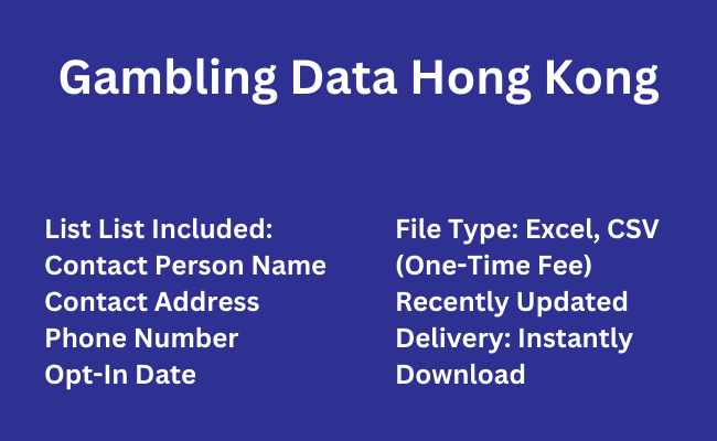 Gambling Data Hong Kong