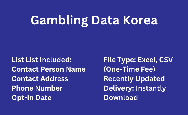 Gambling Data Korea