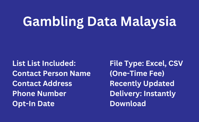 Gambling data Malaysia