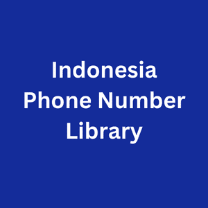 Indonesia Phone Number Library