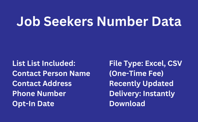 Job Seekers Number Data