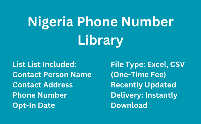 Nigeria phone number library