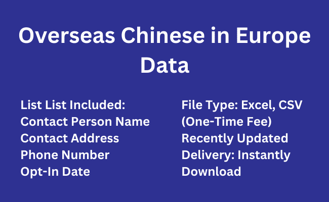 Overseas Chinese in Europe Data