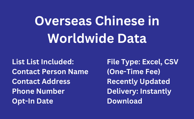 Overseas Chinese in Worldwide Data