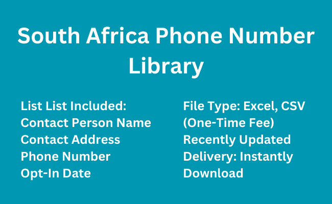 South Africa phone number library