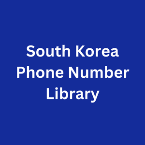 South Korea Phone Number Library