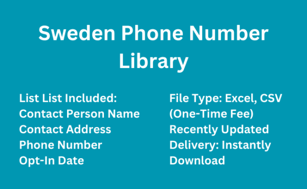 Sweden phone number library