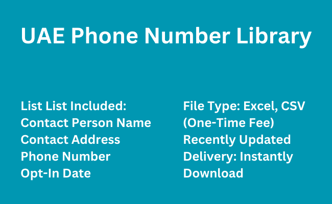 UAE Phone Number Library