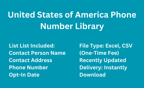 United States of America phone number library