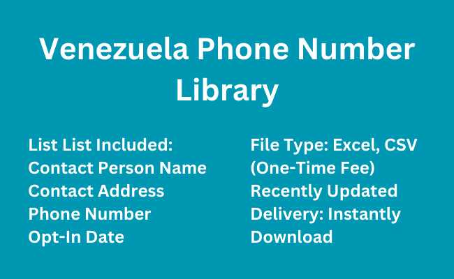 Venezuela Phone Number Library